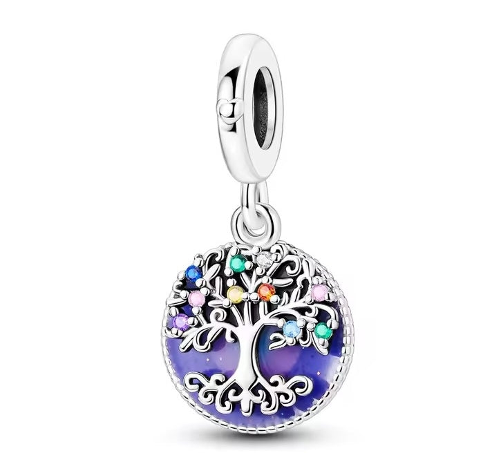 925 Sterling Silver Family & Love Heart Charms - Truly Yours