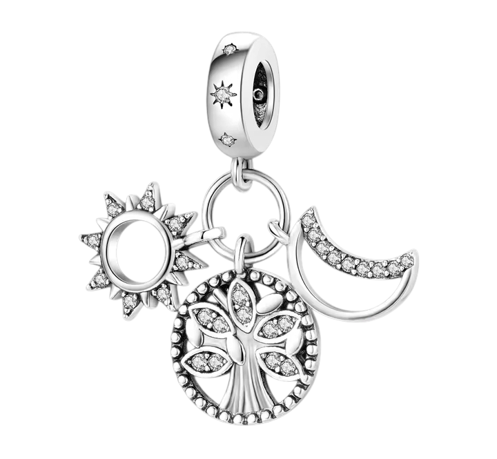 925 Sterling Silver Family & Love Heart Charms - Truly Yours
