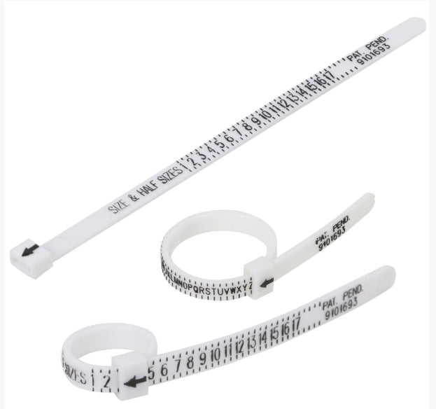 Adjustable Ring Sizer Pair – Multi Size UK & US Measure Gauge