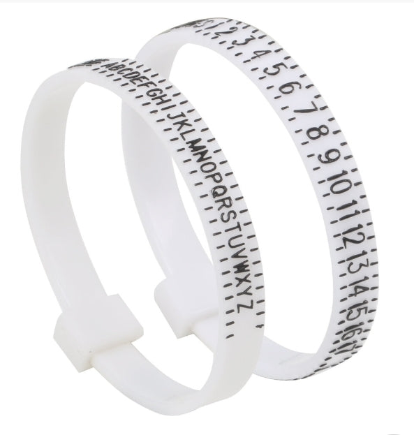 Adjustable Ring Sizer Pair – Multi Size UK & US Measure Gauge