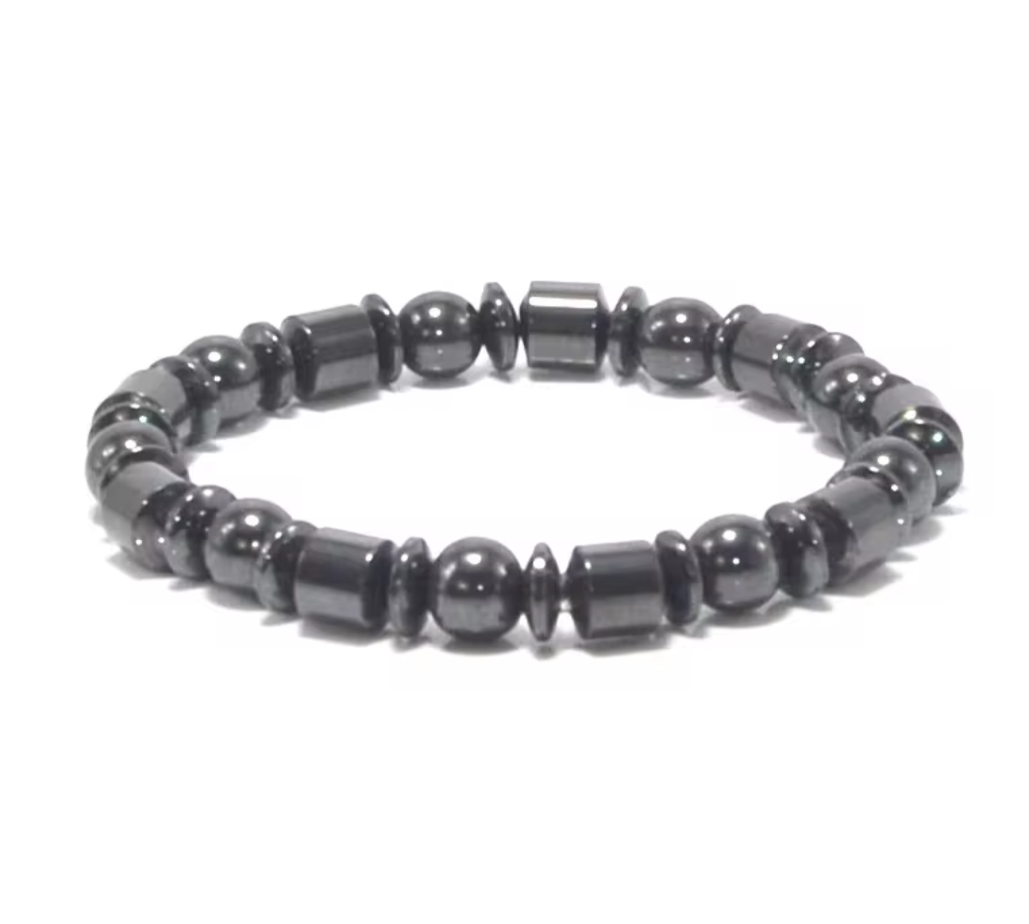 Magnetic Therapy Black Stone Bracelet - For Slimming Unisex