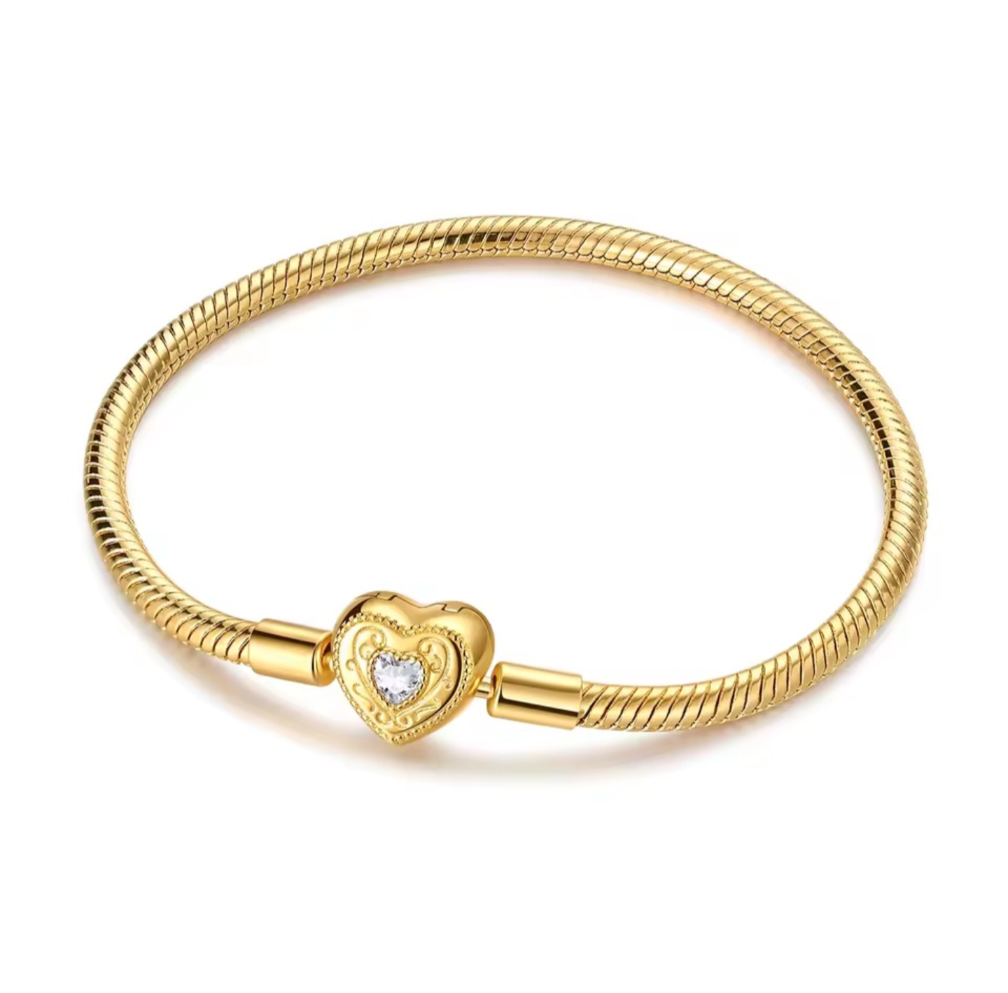 925 Gold Plated Snake Chain Bracelet