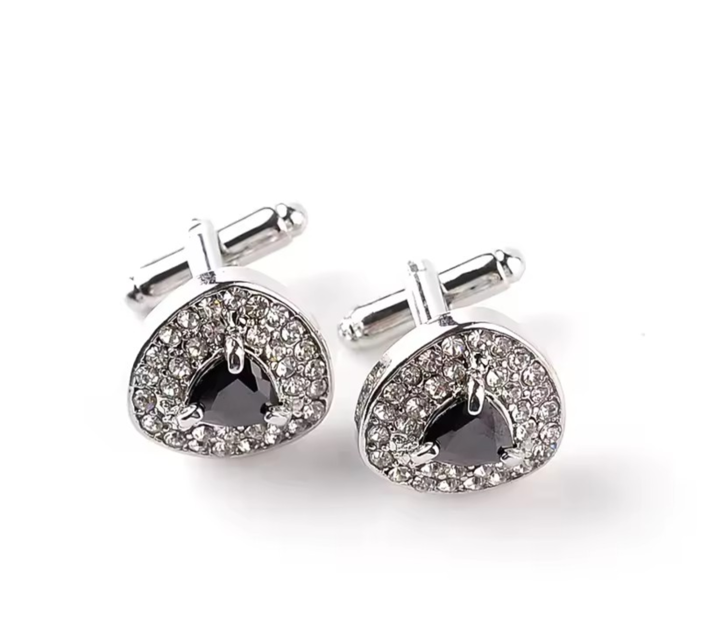 Luxury Crystal Cufflinks - 3 Colours