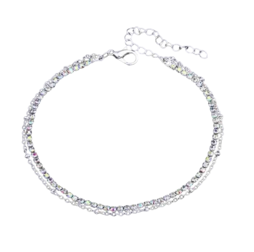Double-Layer Alloy Anklet