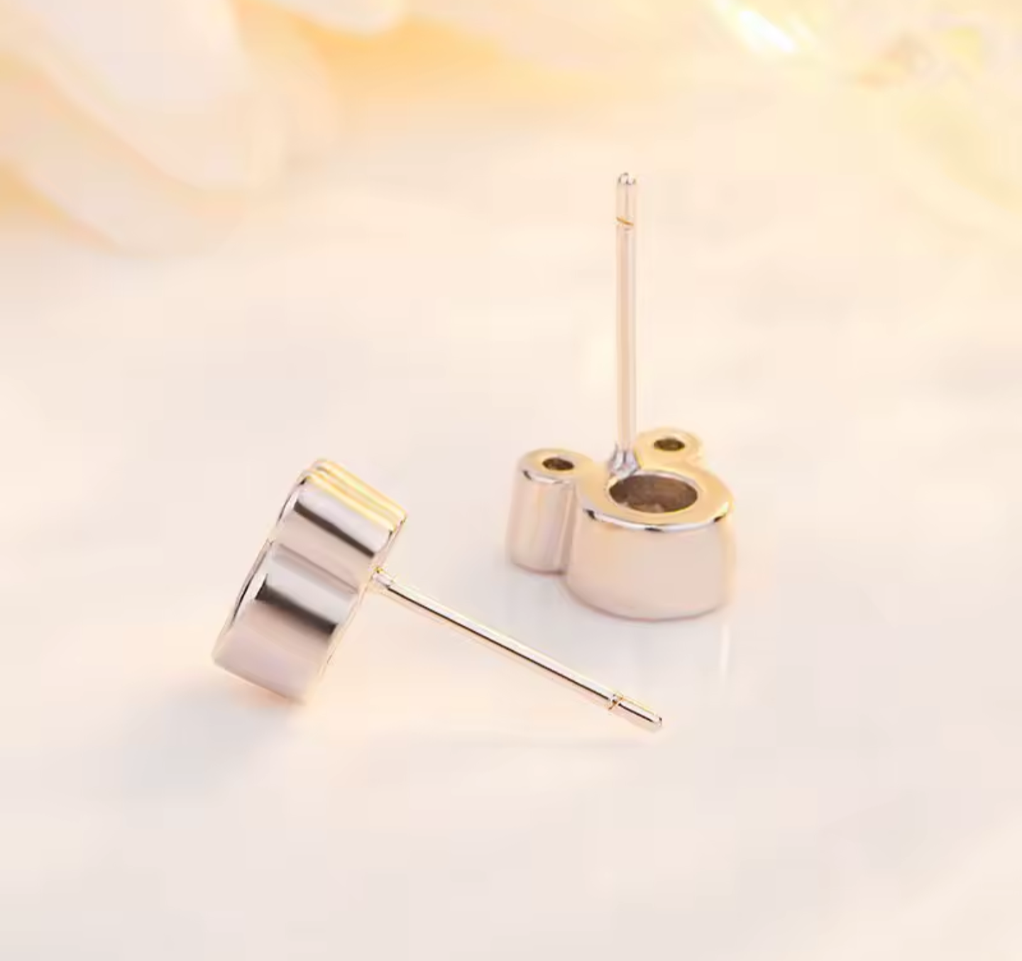 Elegant Mickey Inspired 925 Sterling Silver Earrings with Round Cut Zirconia - Truly Yours