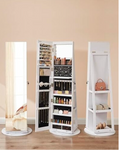 Full-Length Mirror Jewellery Cabinet with LED & Makeup Station - Truly Yours