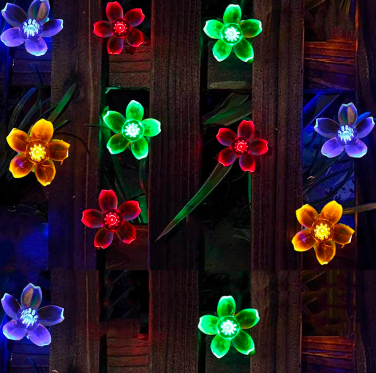 50 LED Blossom Solar Fairy Lights