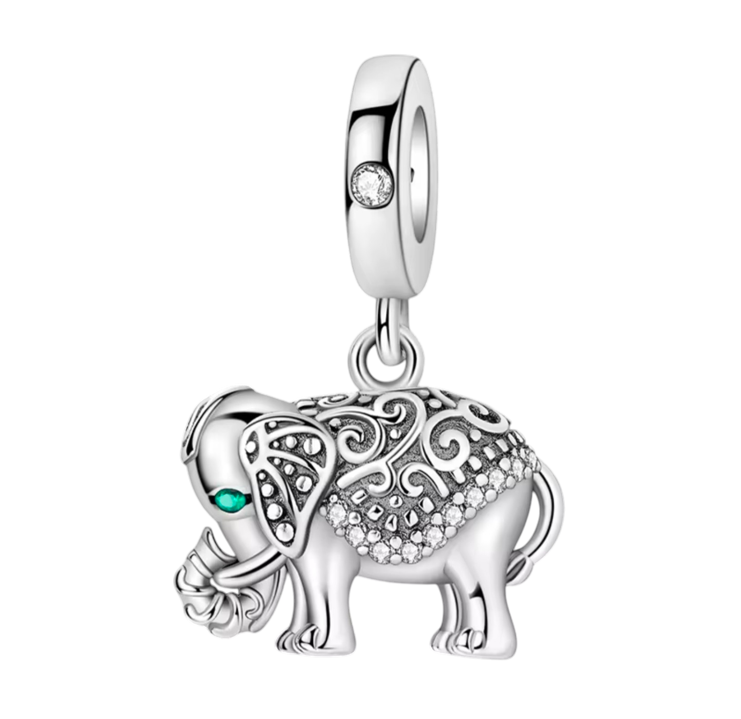925 Sterling Silver Sparkling Animal Charms