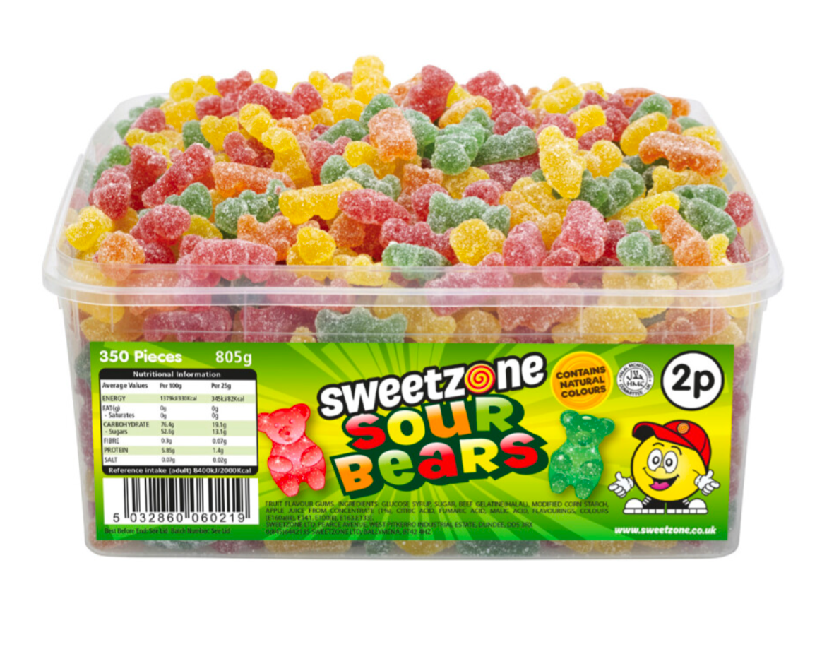 Sour Bears 800g TUB