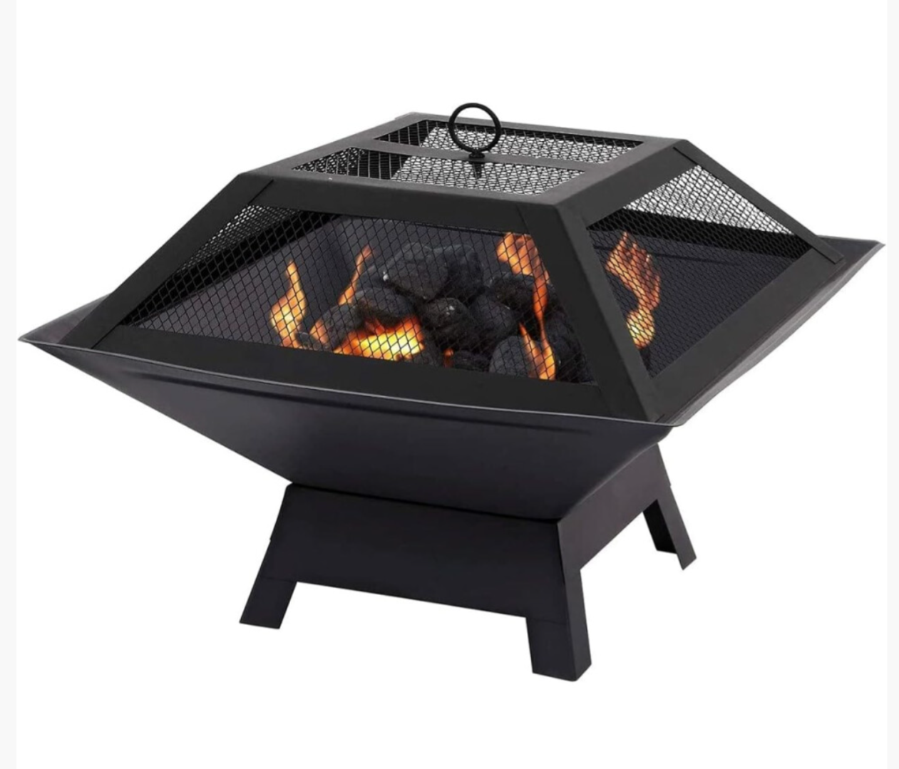 Hortus Metal Square Firepit BBQ Firepit