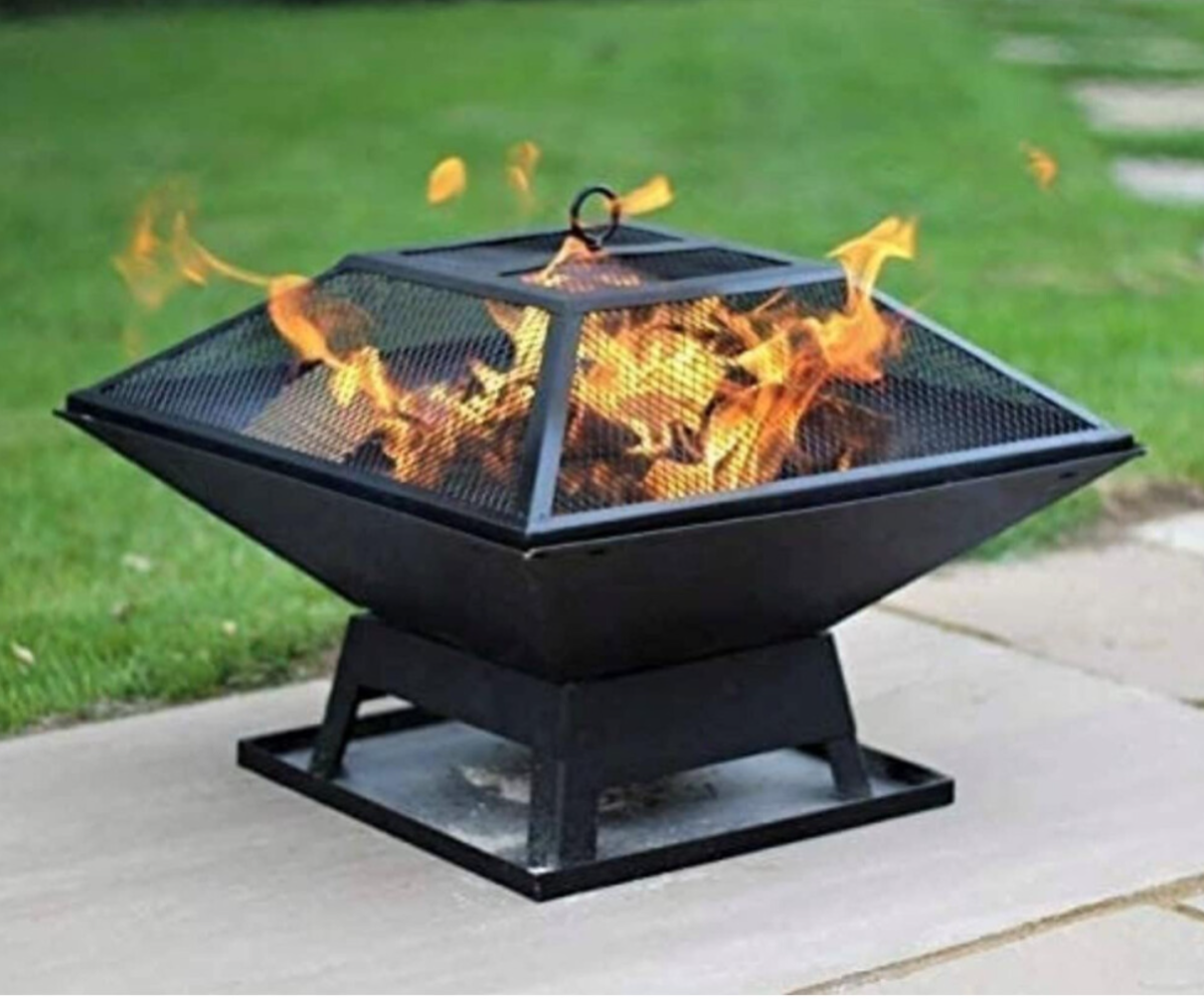 Hortus Metal Square Firepit BBQ