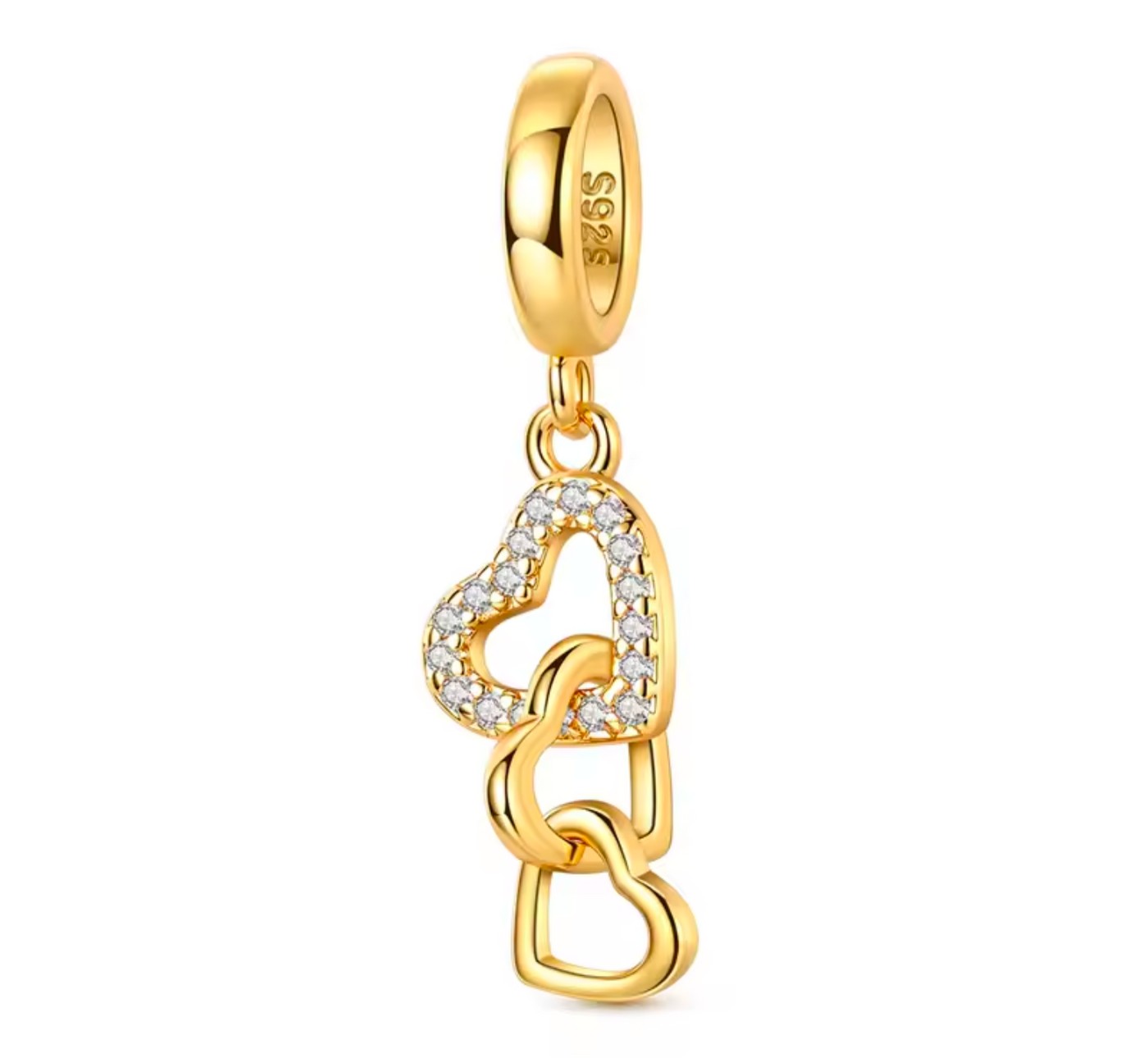 925 Sterling Silver Gold Charms - Truly Yours
