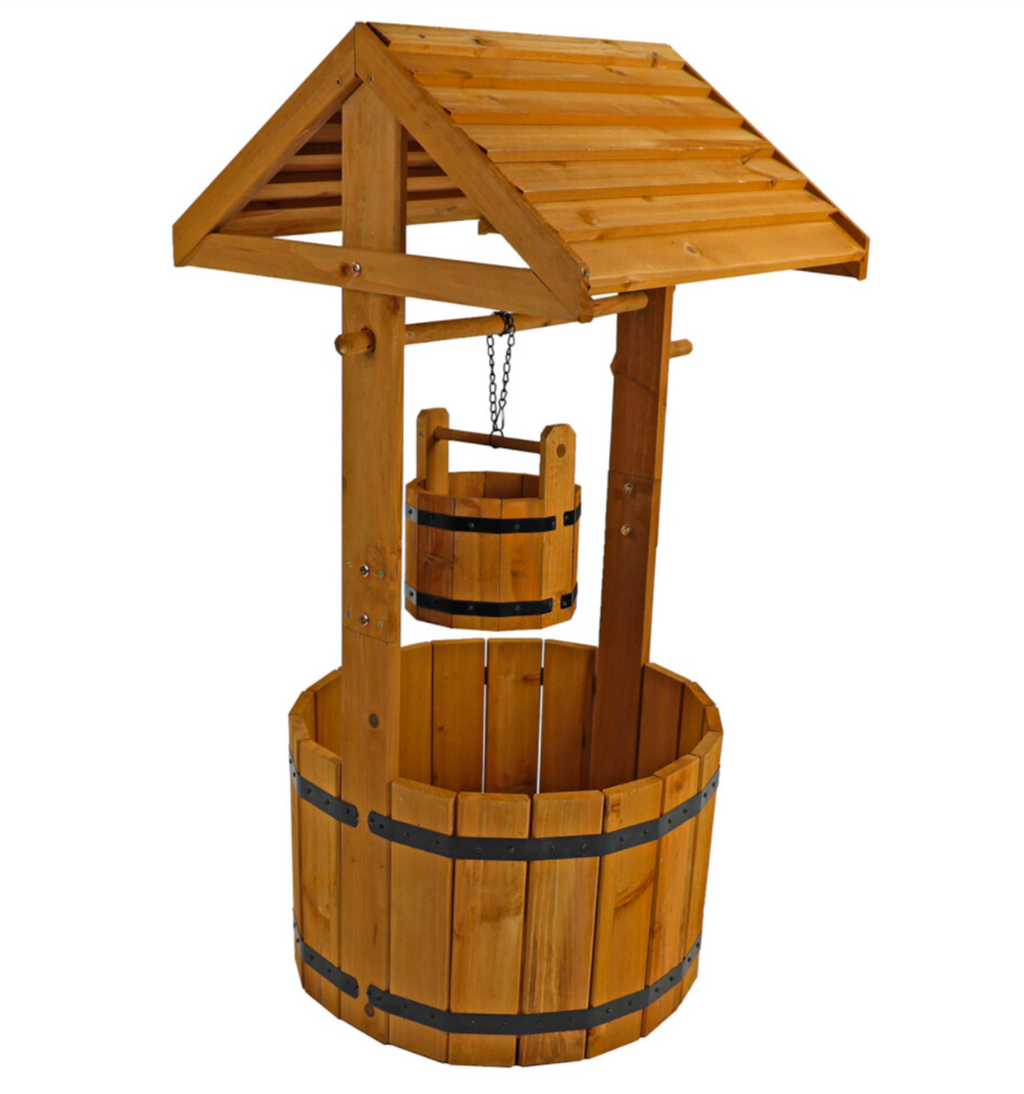 Actiasgear - Wooden Wishing Well Garden Planter - Truly Yours