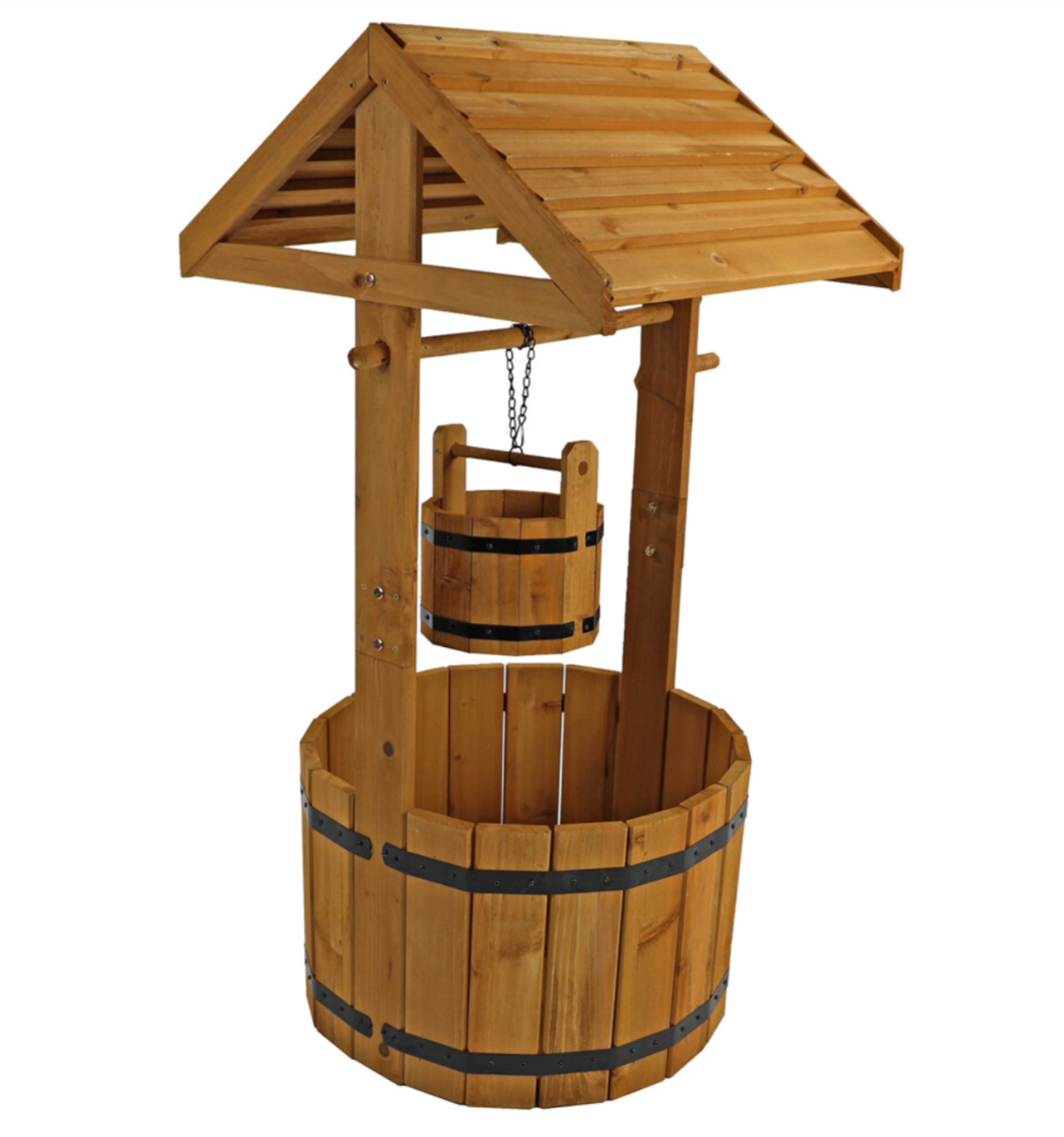 Actiasgear - Wooden Wishing Well Garden Planter - Truly Yours