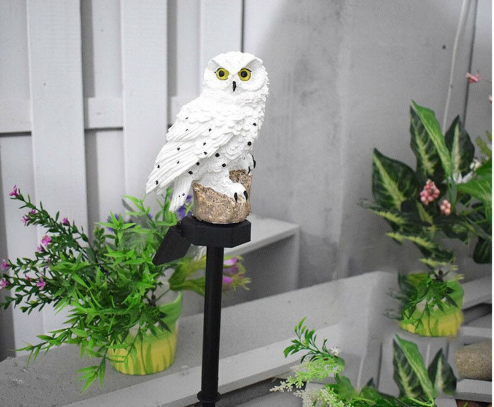Solar Powered Owl Garden Stake Light