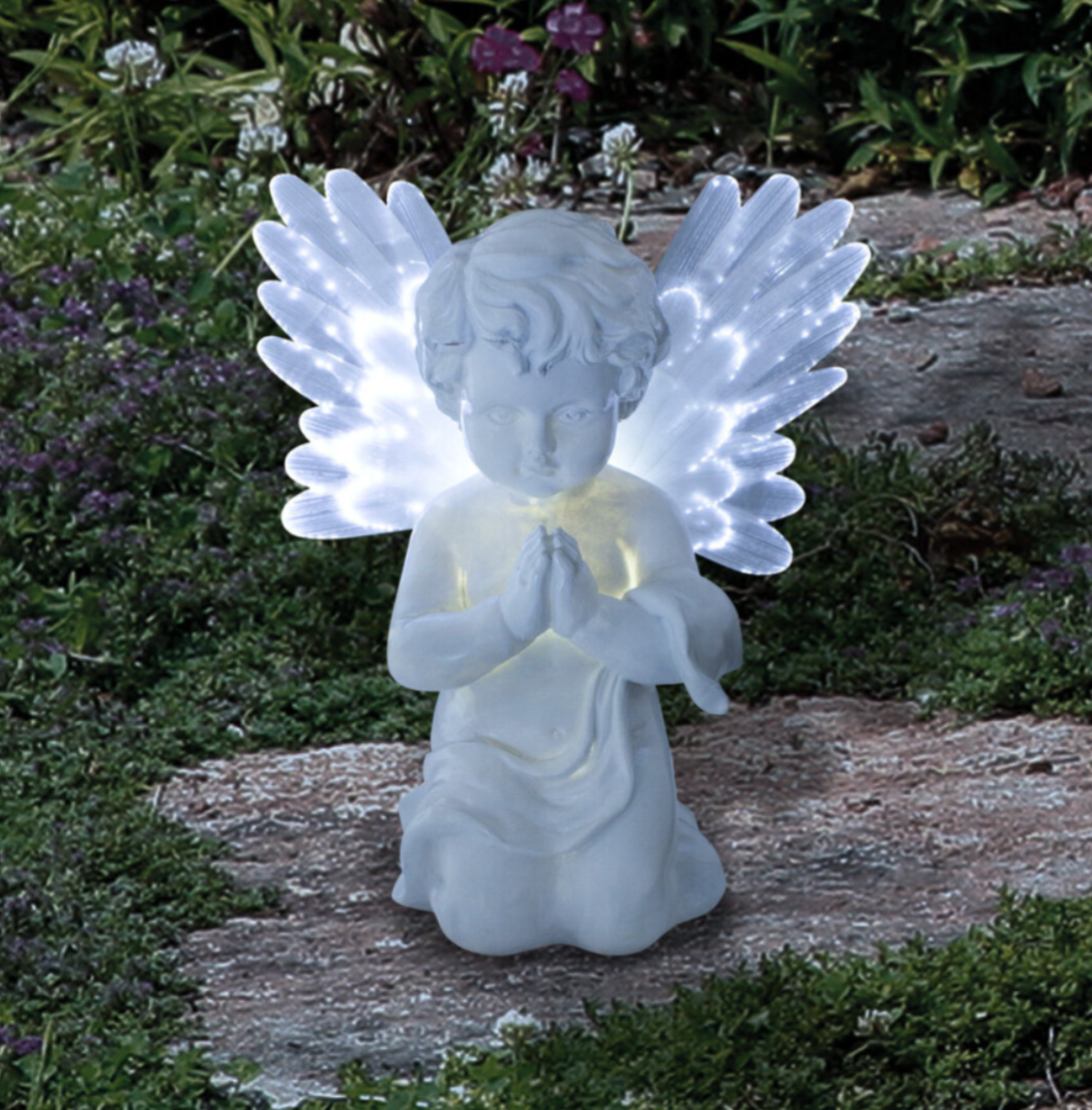 Solar Powered LED Angel Light / Warm White Colour - Truly Yours