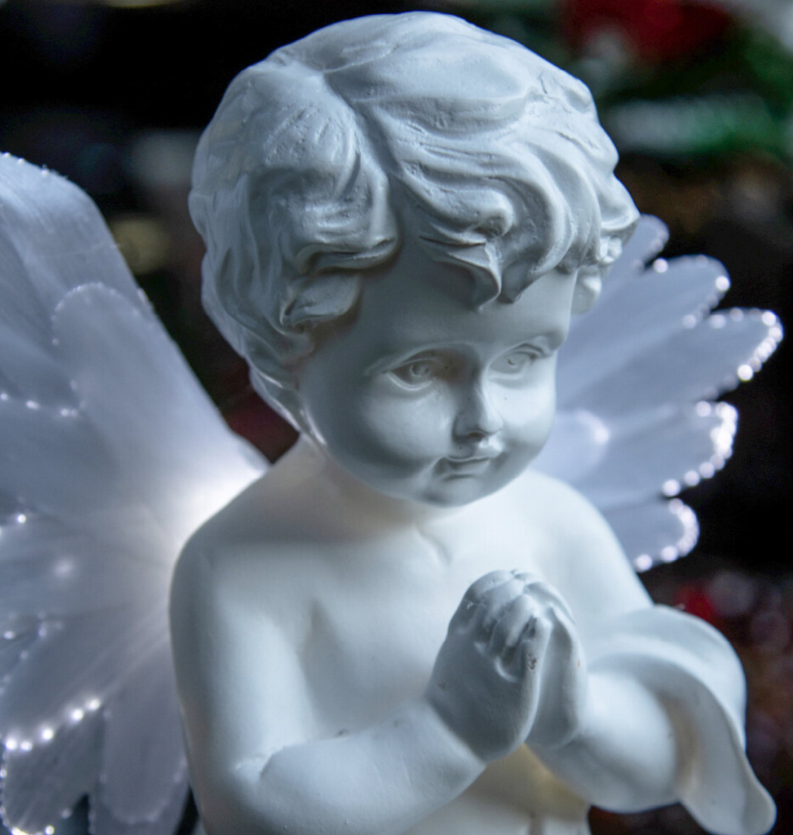 Solar Powered LED Angel Light / Warm White Colour - Truly Yours