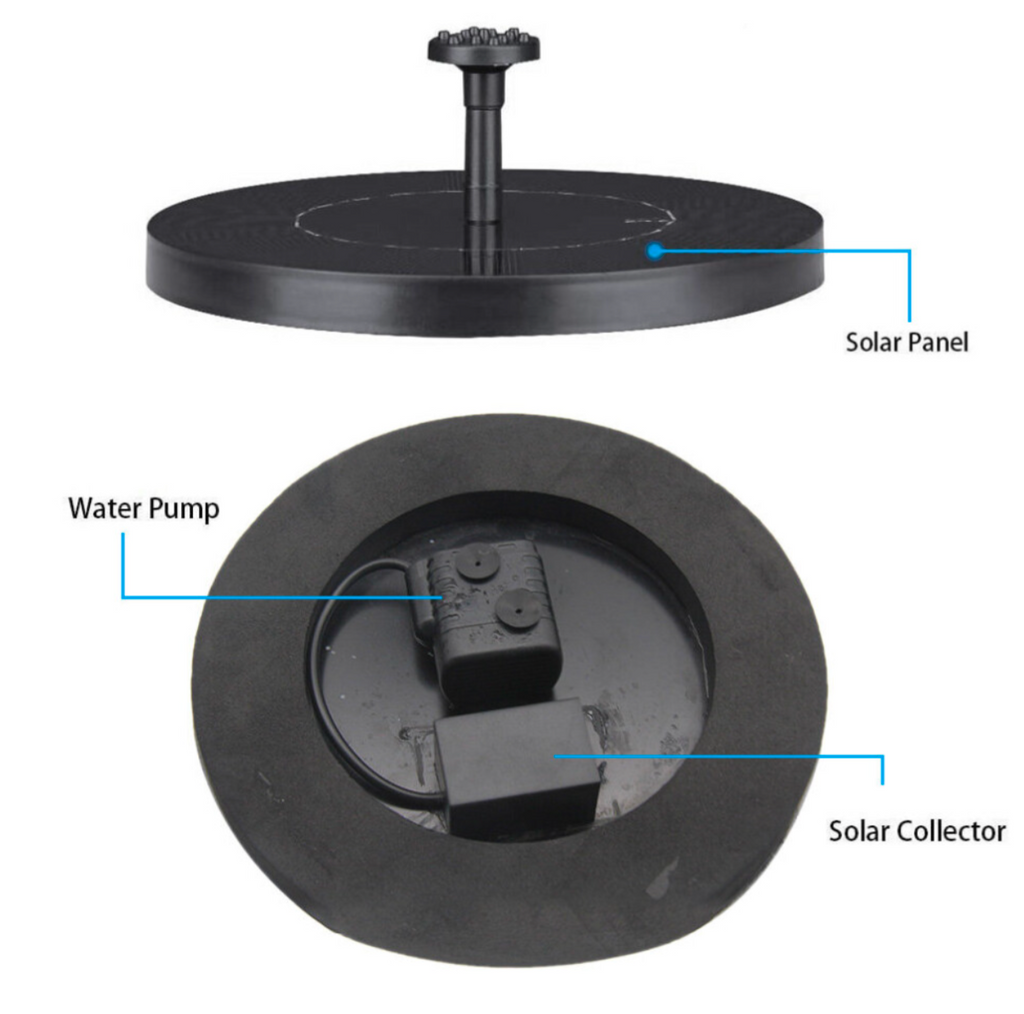 Floating Solar Fountain Pump for Garden, Pool & Pond - Truly Yours