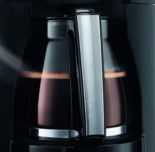 Melitta Optima Timer, 100801, Filter Coffee Machine with Glass Jug, Timer and Programmable Warmer, Black - Truly Yours