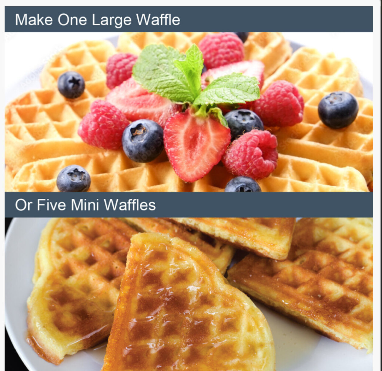 Global Gizmos Heart Waffle Maker / Non Stick Coating - Truly Yours