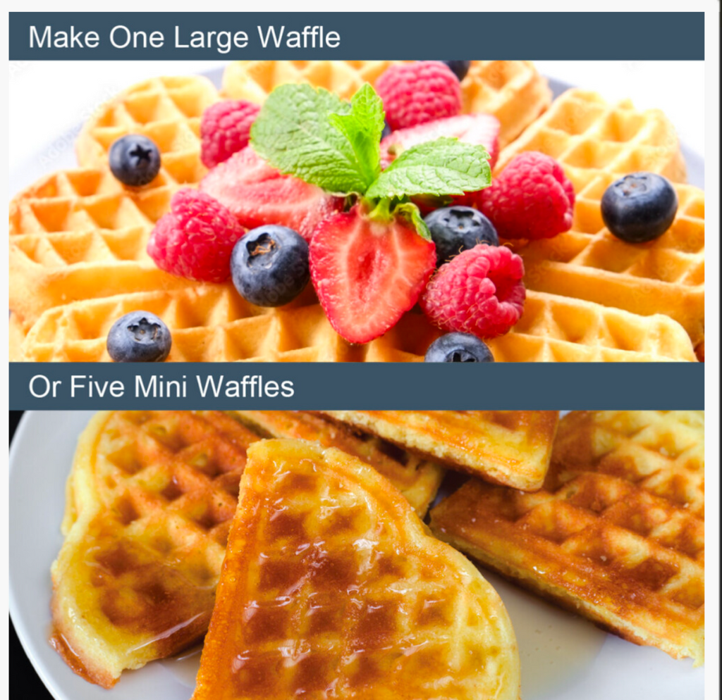 Global Gizmos Heart Waffle Maker / Non Stick Coating - Truly Yours