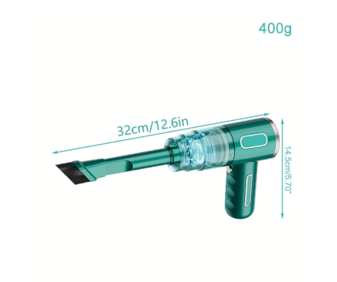 Portable Wireless Car Vacuum Cleaner - Handheld Cordless Mini Vacuum for Home & Car, Green - Truly Yours