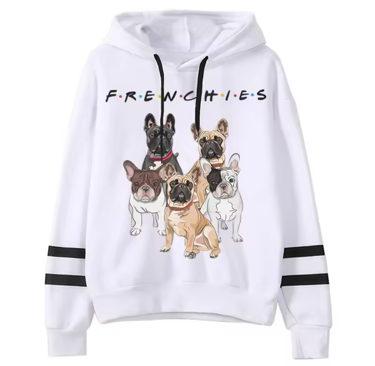 Frenchie Friends Graphic Hoodie