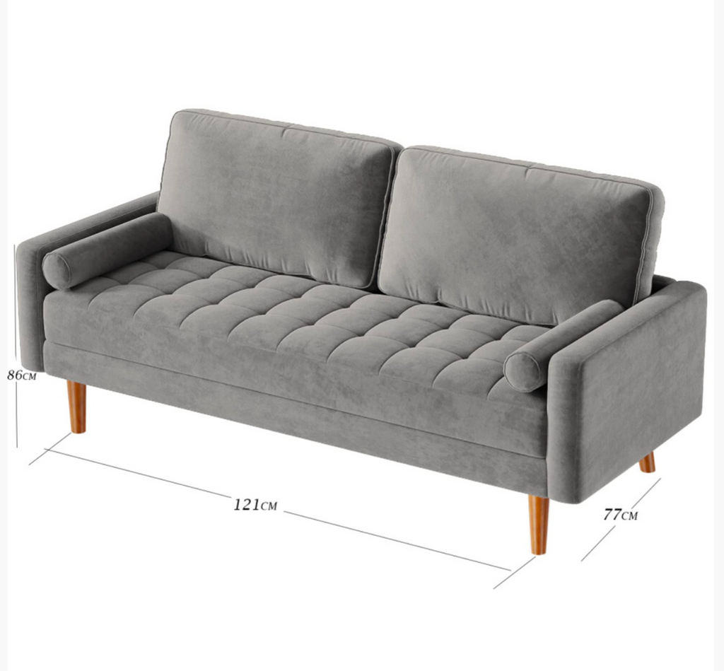 Velvet Sofa Modern 2 Seater Couches - Truly Yours