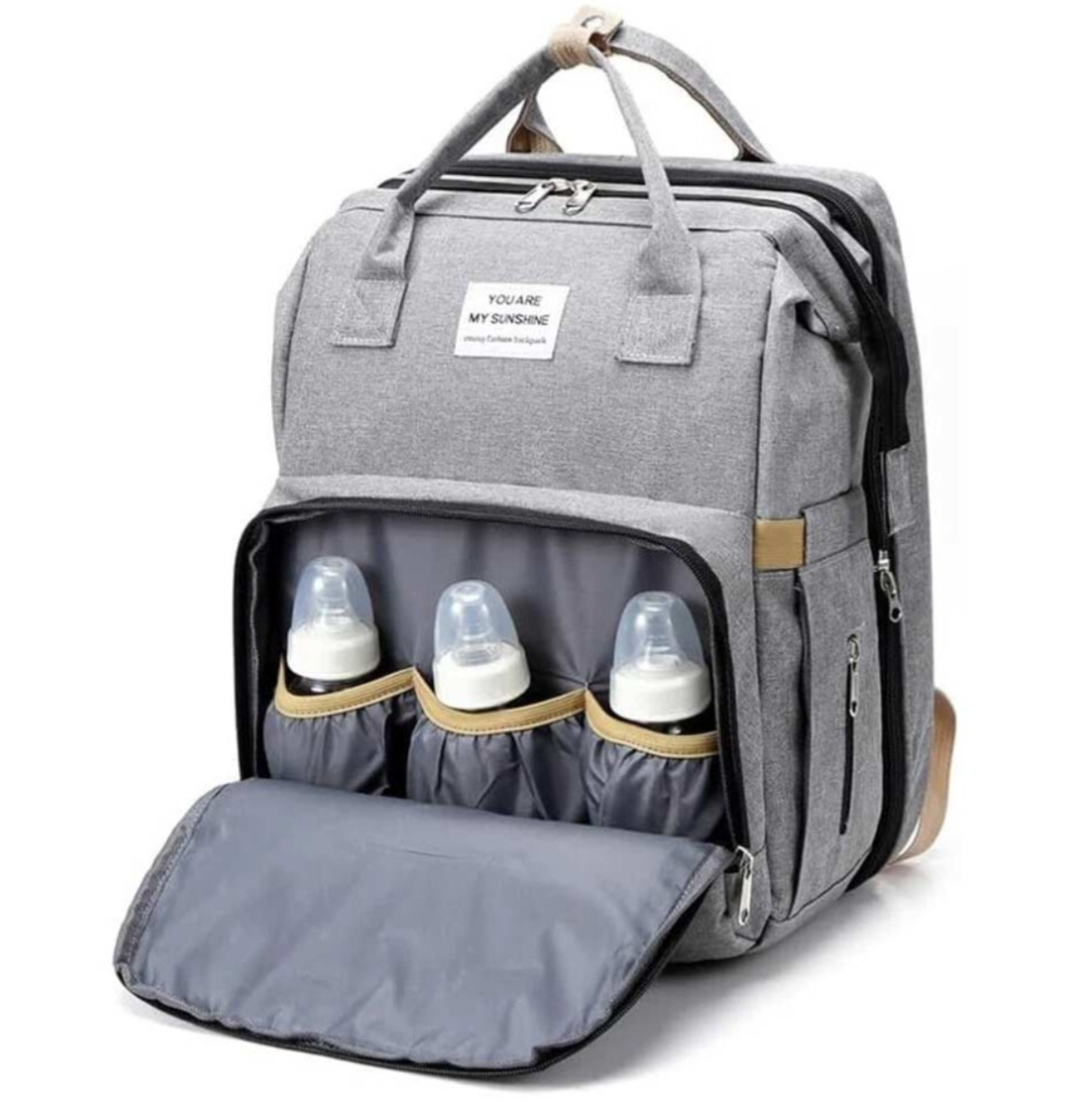 3-in-1 Baby Diaper Bag Backpack with Changing Station Mommy Travel Bag