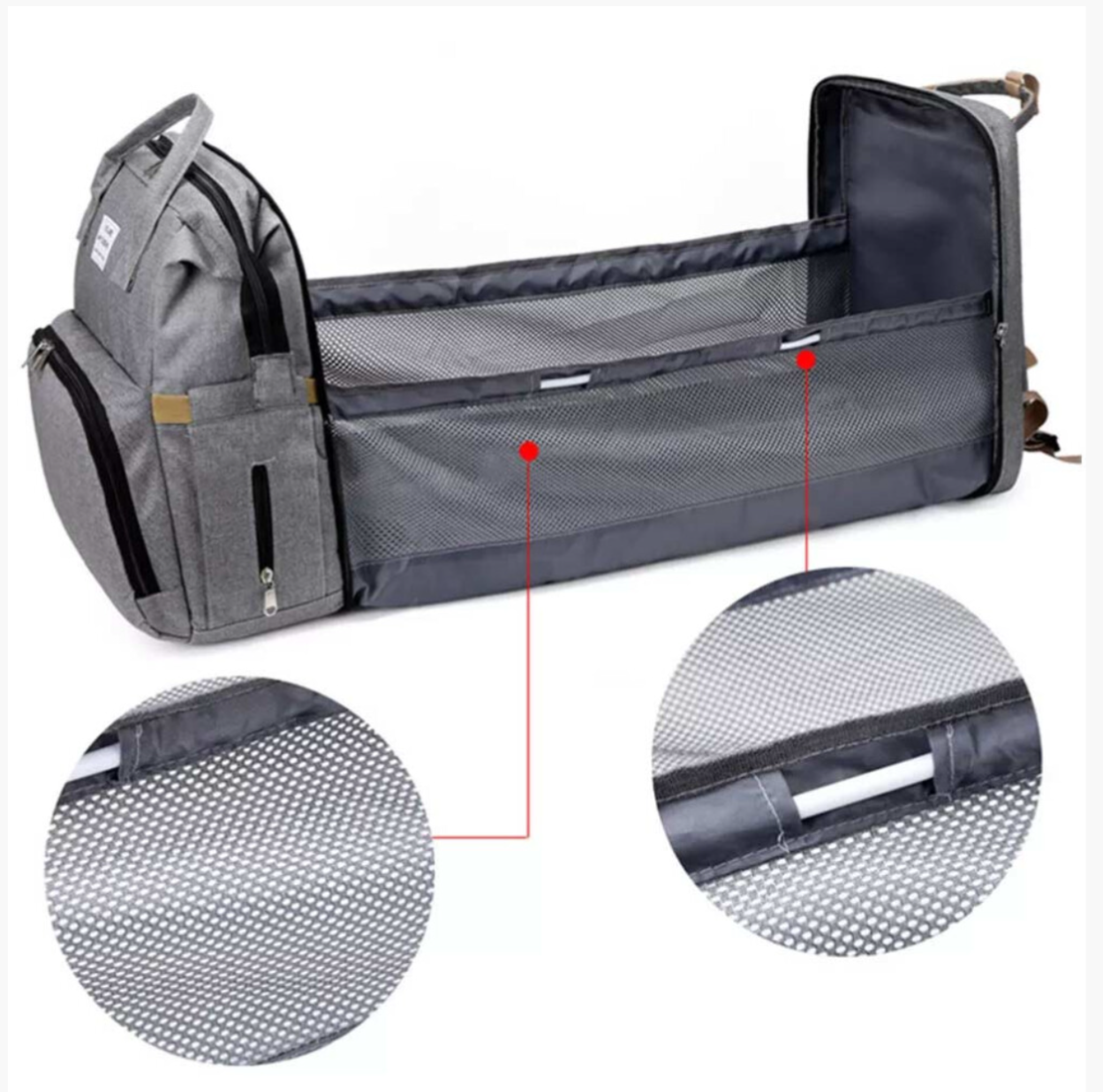 3-in-1 Baby Diaper Bag Backpack with Changing Station Mommy Travel Bag - Truly Yours
