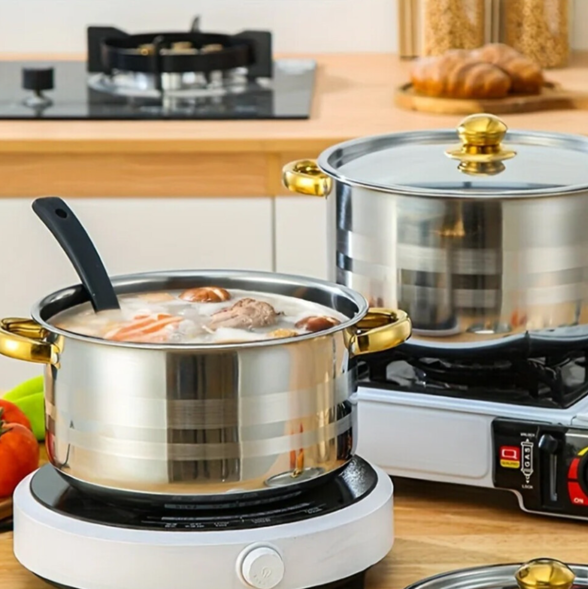 5PCS Stainless Steel Cookware Saucepan Set - Truly Yours