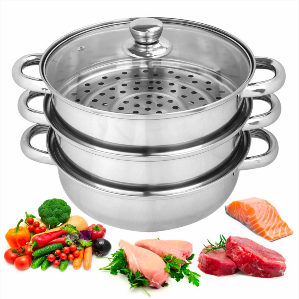 Kabalo 3 Tier Vegetable Steamer Stainless Steel Pan Set - Truly Yours