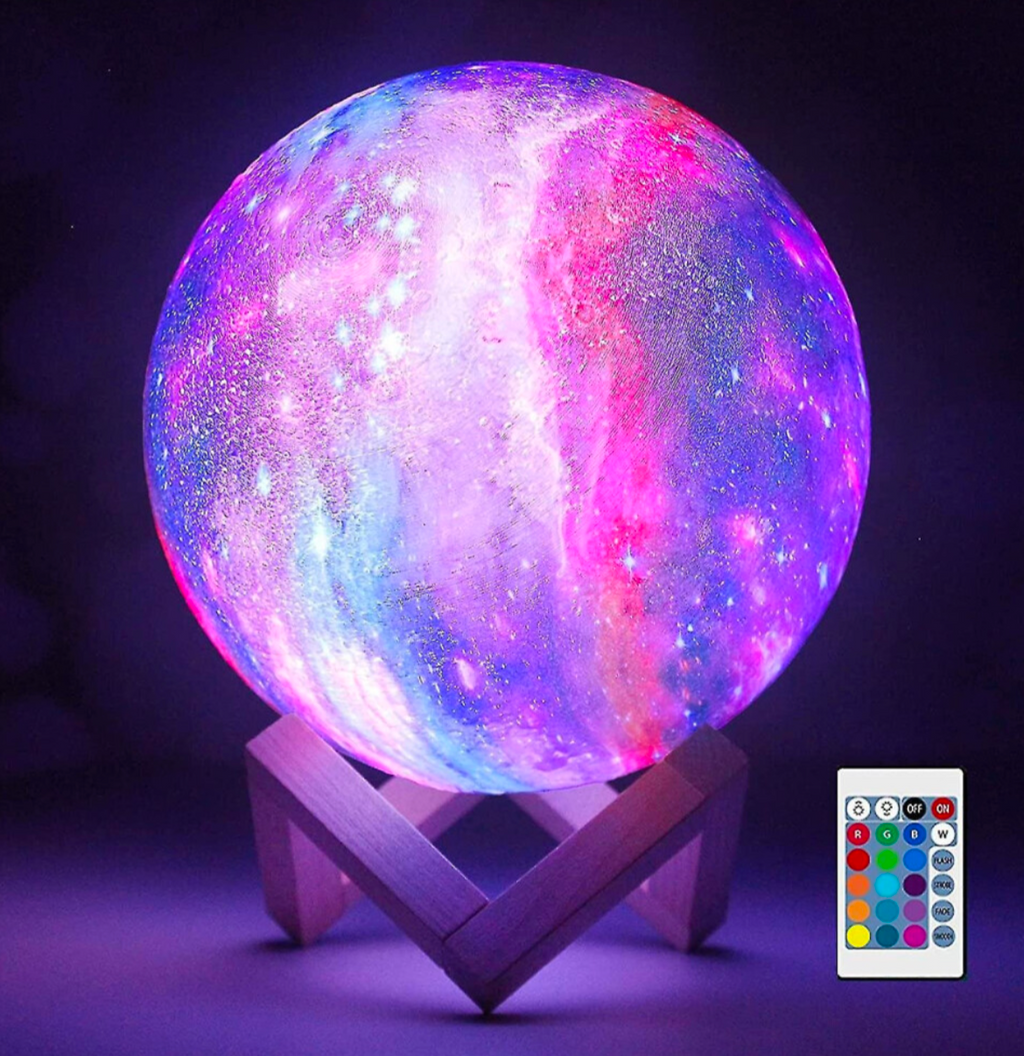 Galaxy LED Moon Lamp – 16 Colour Changing Light with Remote - Truly Yours