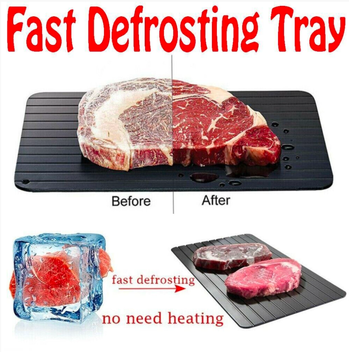 Fast Defrosting Tray fast Thaw Aluminium Meat Board - Truly Yours