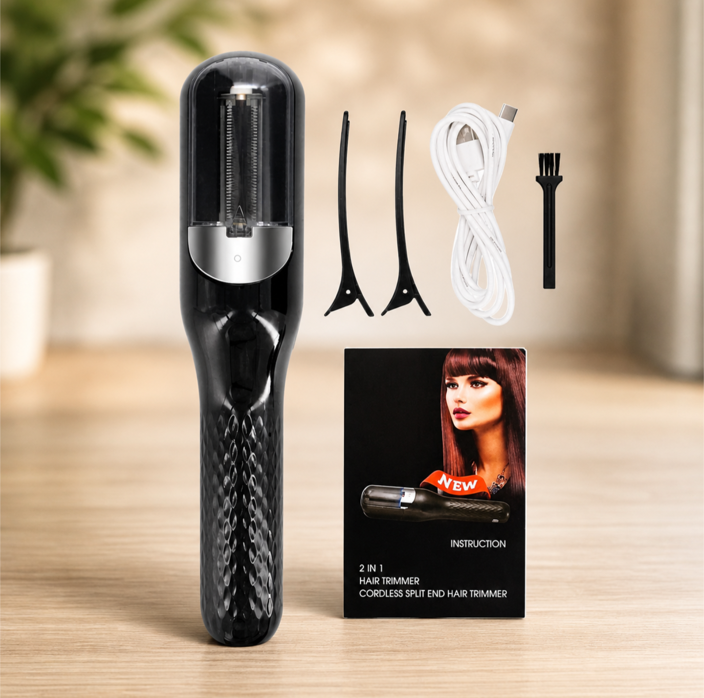Cordless Split End Hair Trimmer – 2-in-1 Women’s Hair Care Tool for Smooth, Healthy Hair