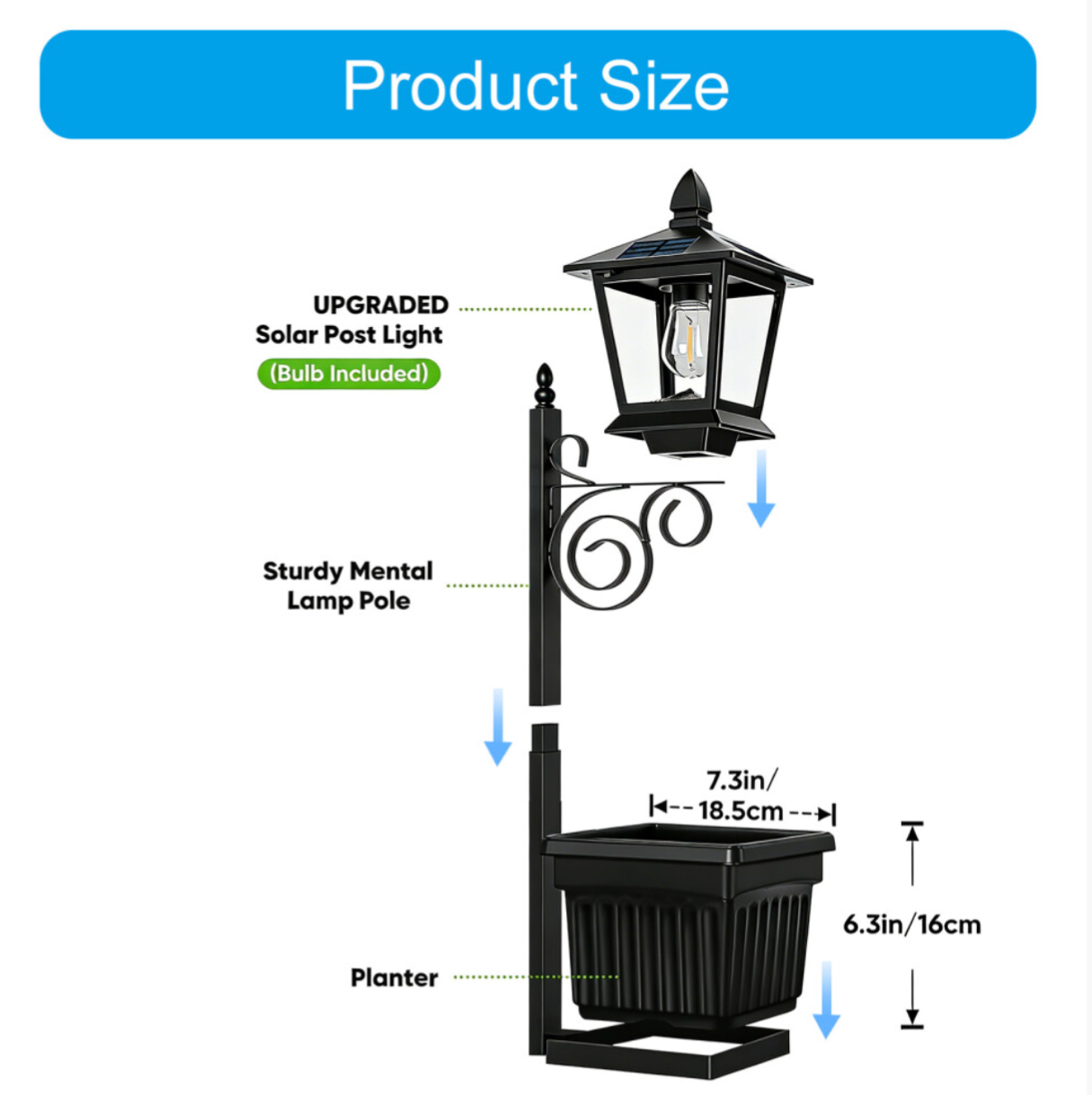 Decorative Solar Flower Pot Light - Truly Yours