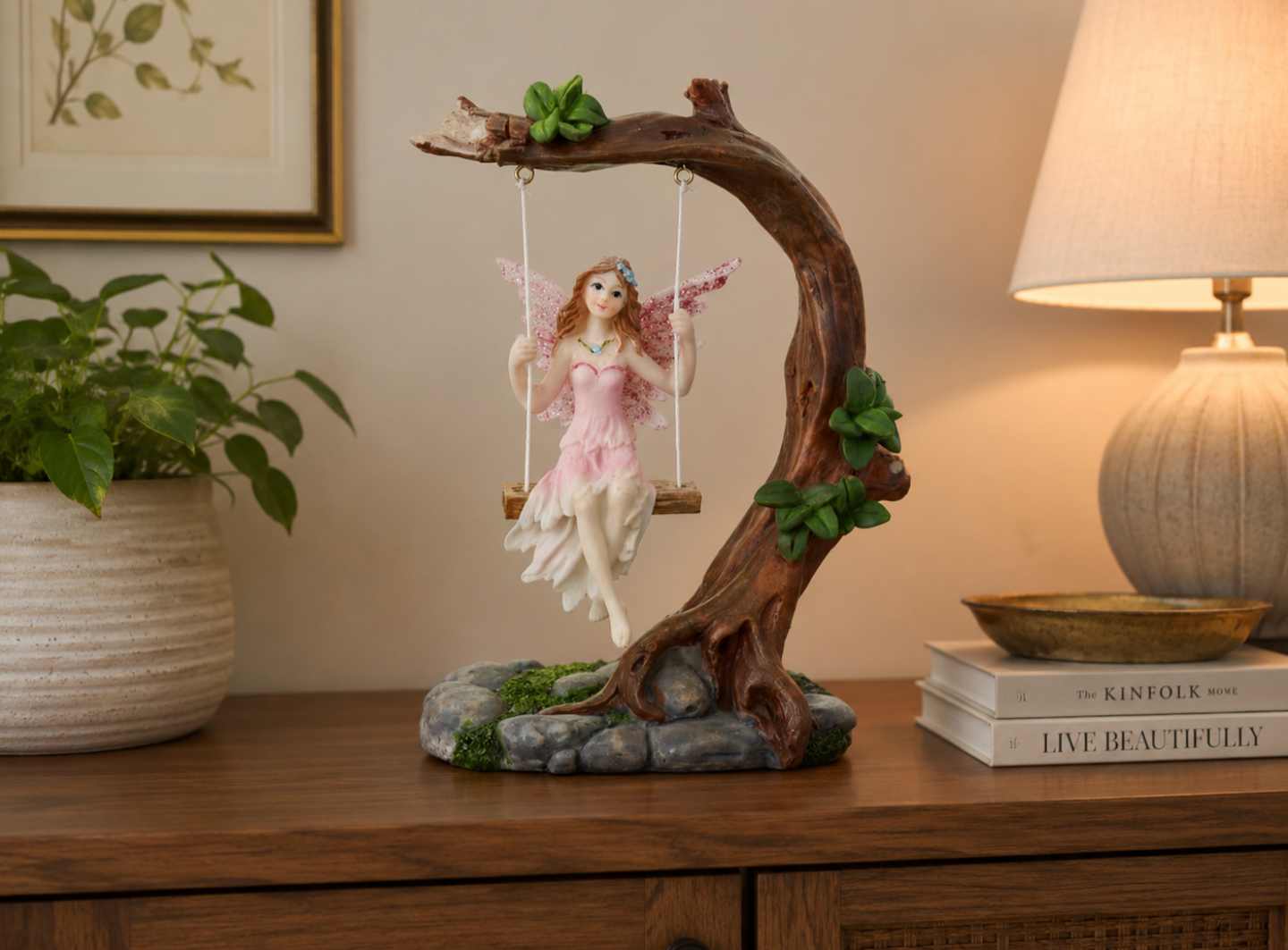 Flower Fairy Swing Figurine