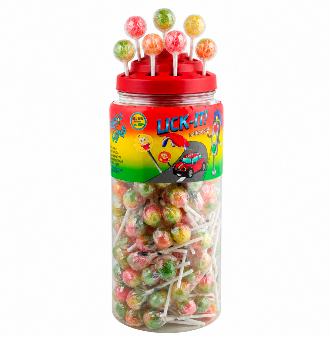 Lick-It Traffic Light Lollys 150 Count - Truly Yours