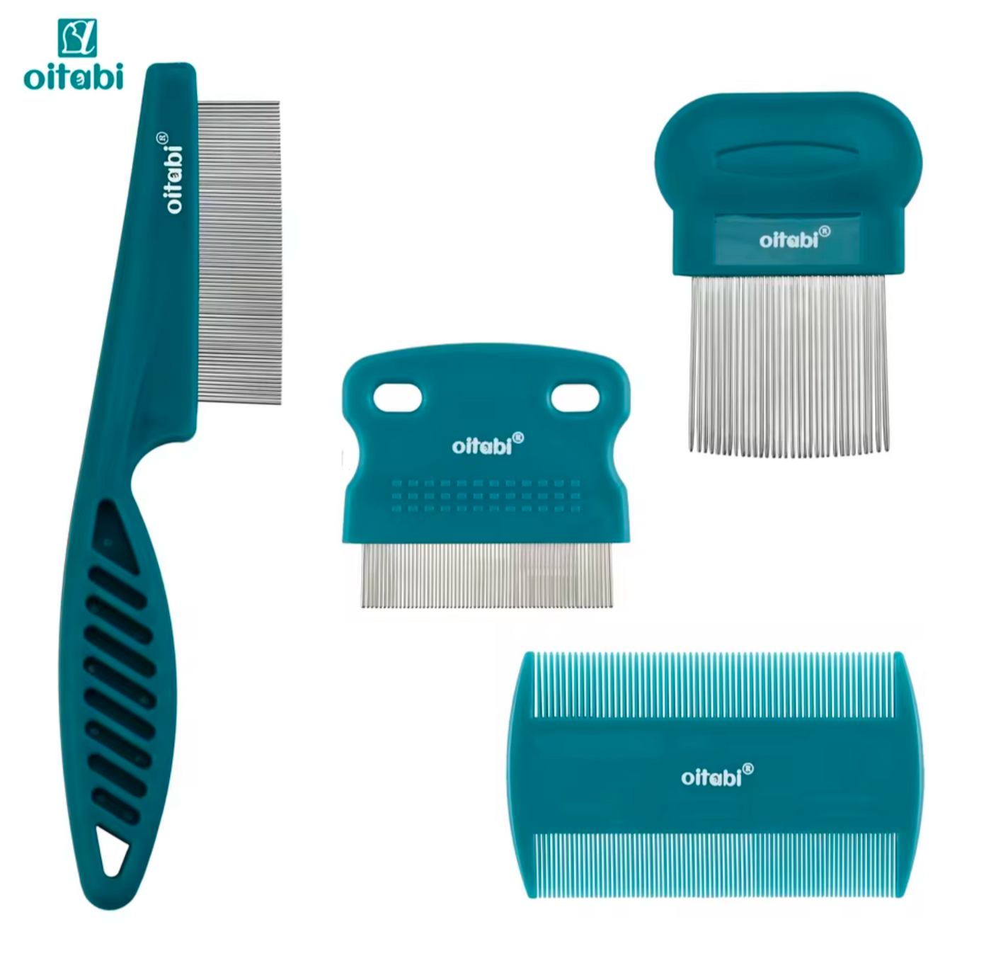 Pet Grooming & Flea Comb Set for Dogs & Cats – Fine Tooth Lice, Flea & Shedding Removal Kit - Truly Yours