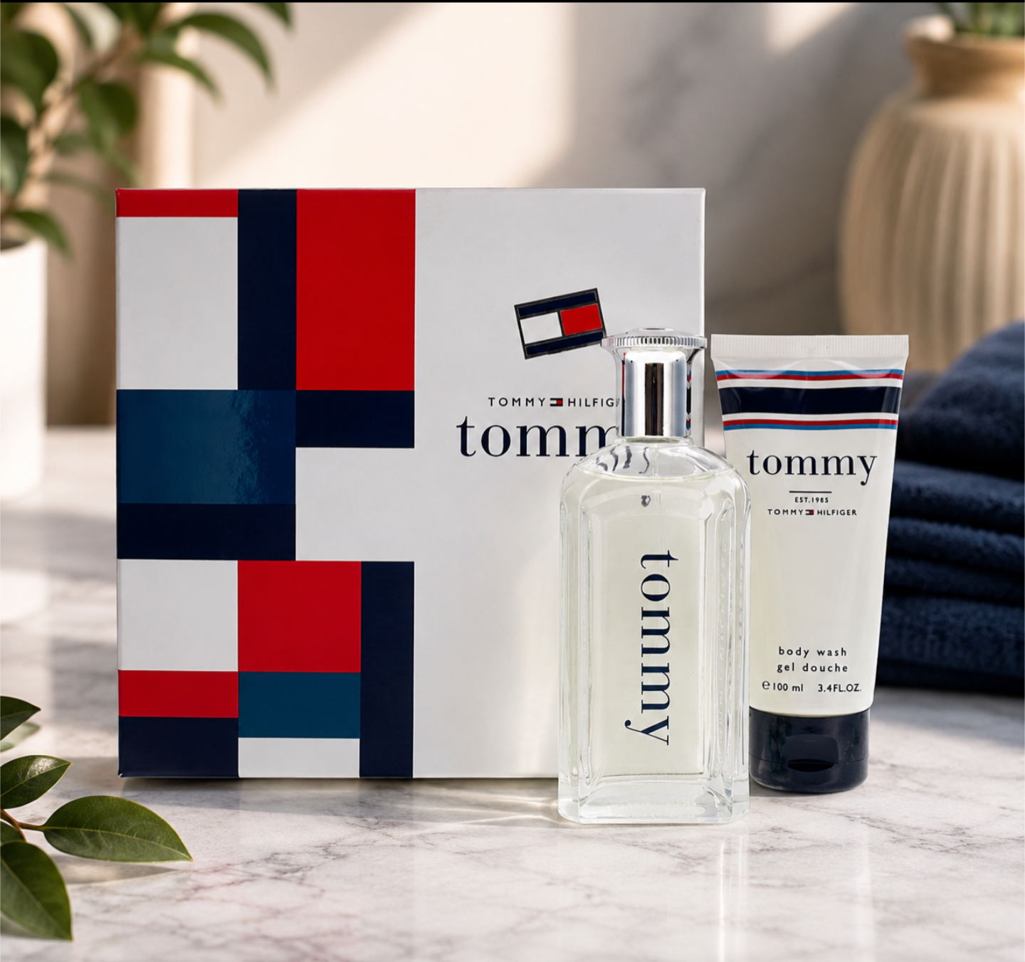 Tommy Hilfiger Tommy Men’s Gift Set – Eau de Toilette & Body Wash Grooming Collection