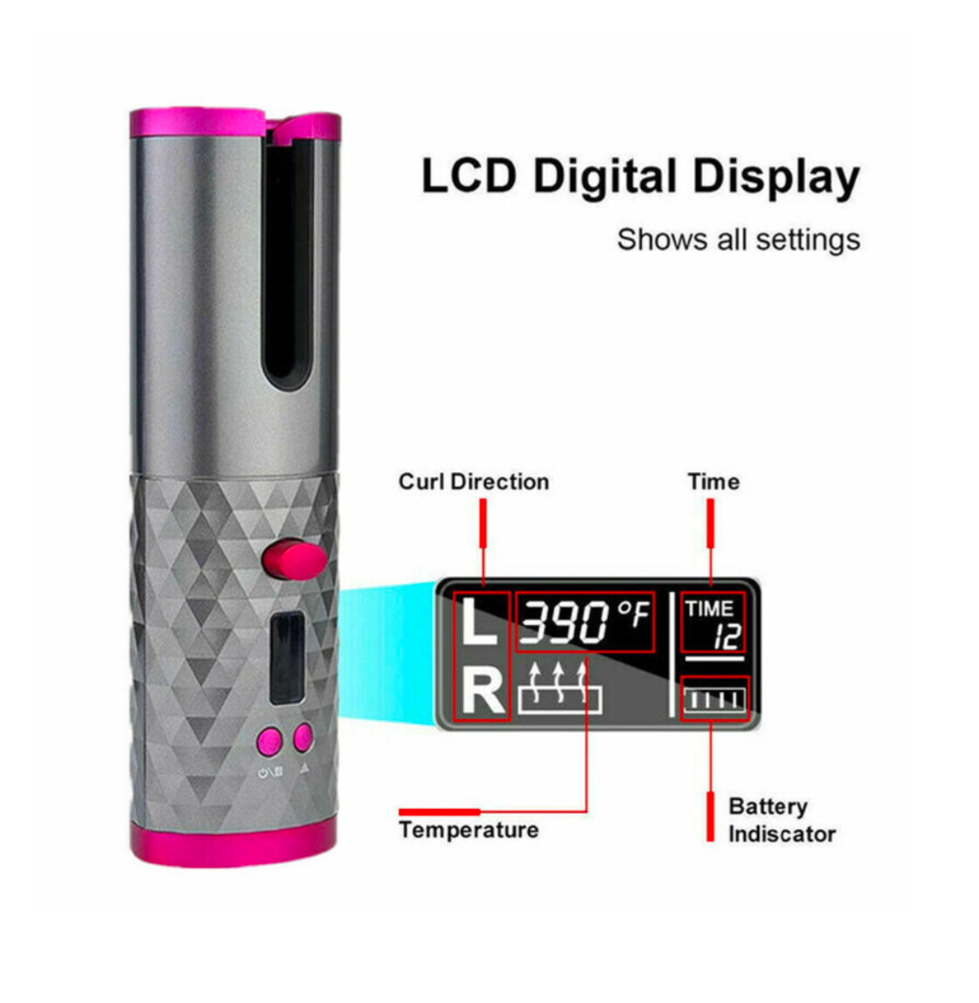 Cordless Automatic Hair Curler