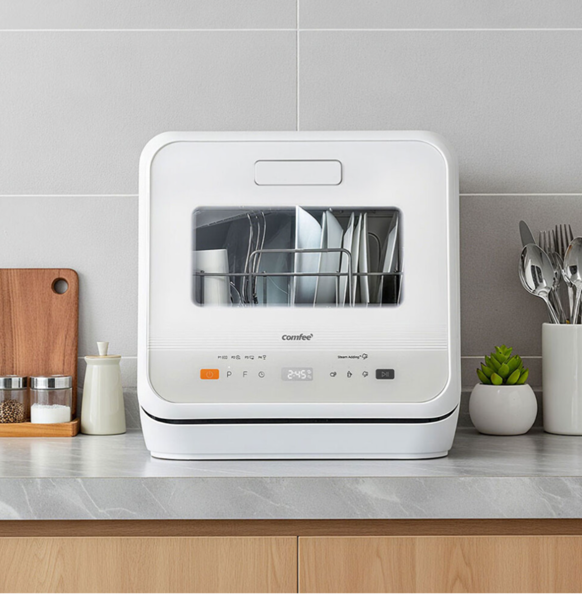 5L Countertop Dishwasher – Compact Tabletop Dishwasher with 6 Wash Programs - Truly Yours