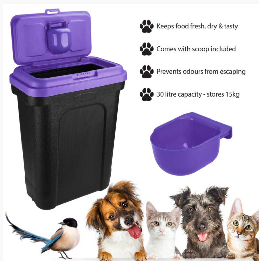 Pet Food Storage Container Bin Box With Scoop - Truly Yours