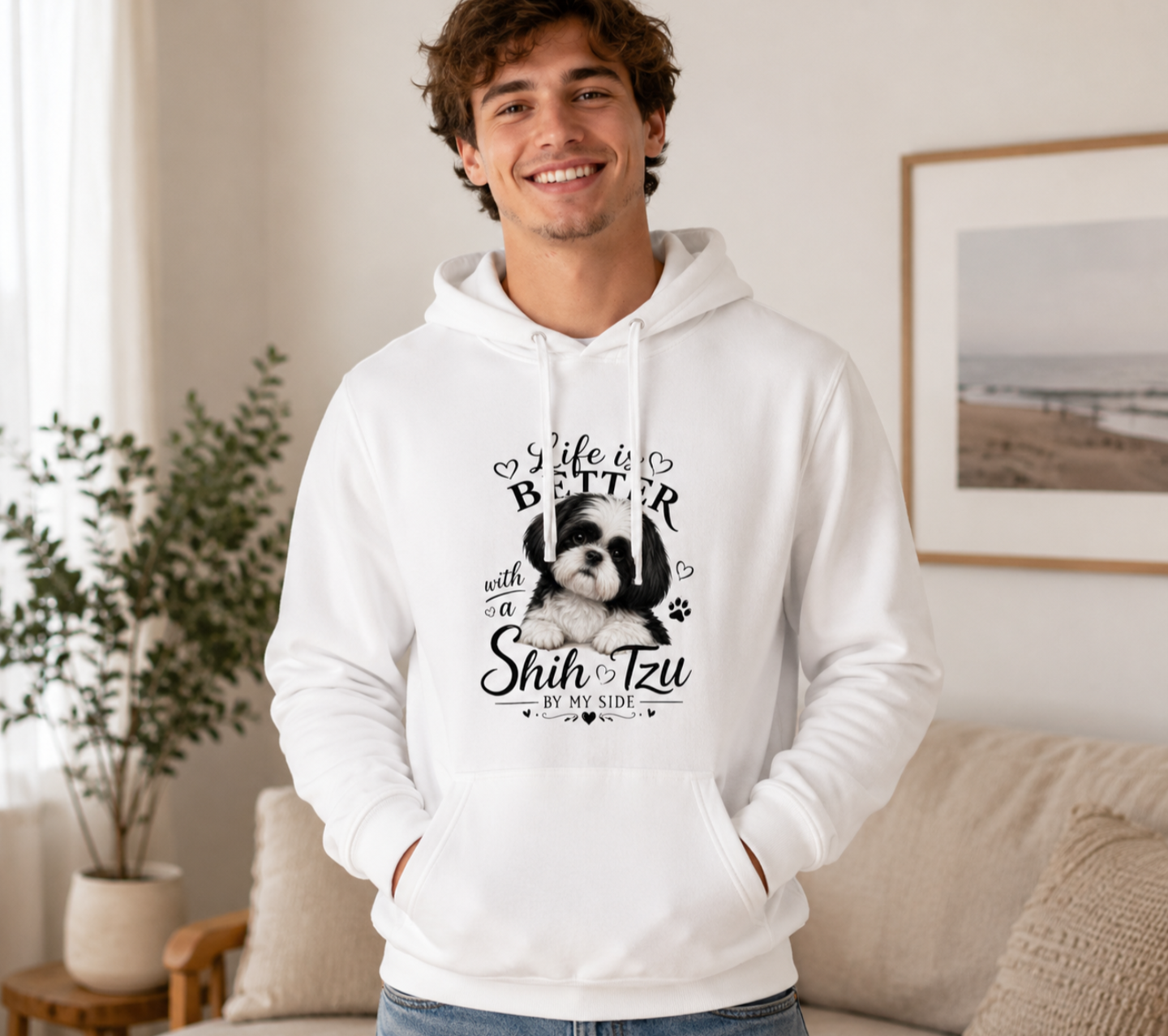 Unisex “Life Is Better With a Shih Tzu” Hoodie