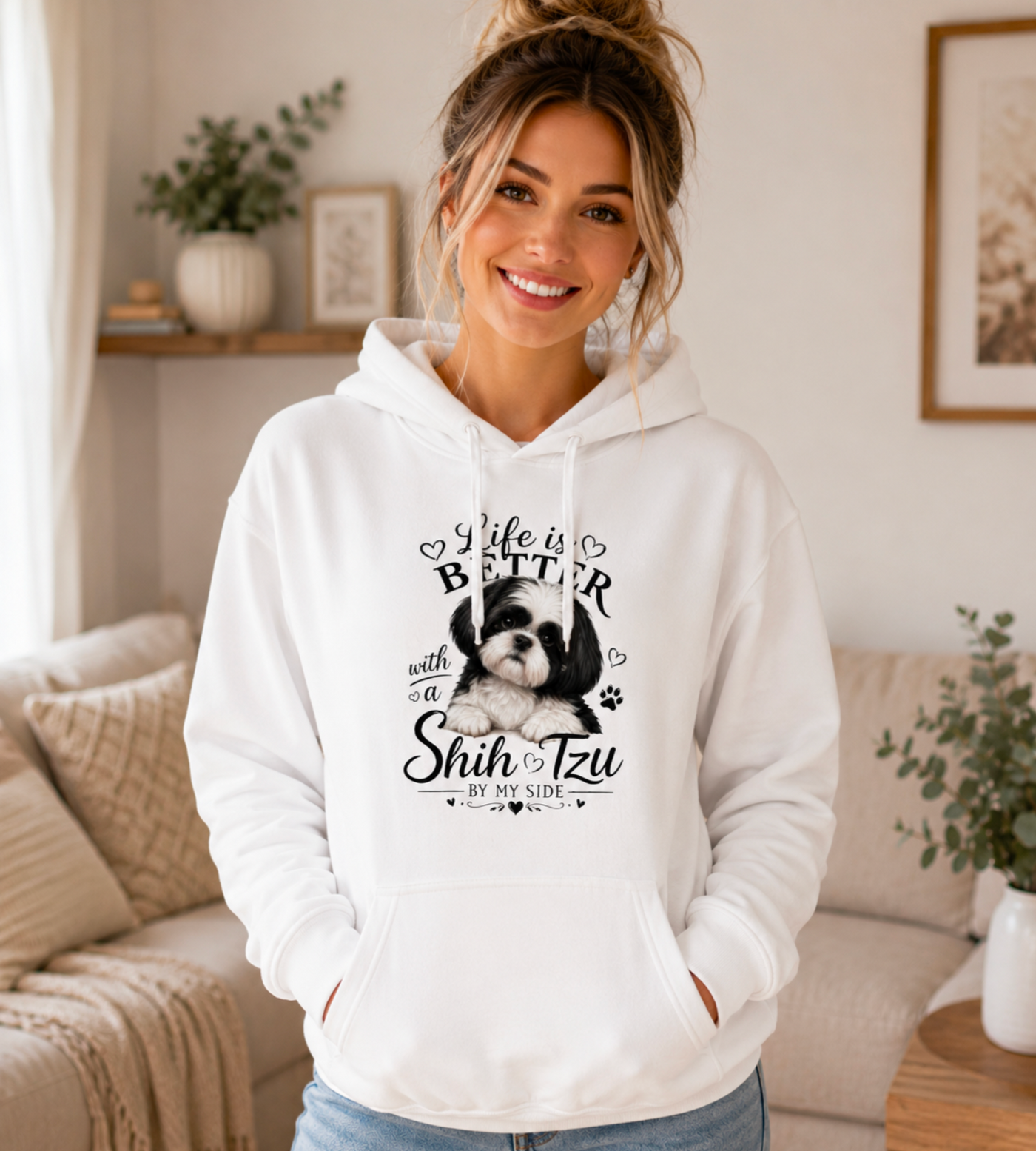 Unisex “Life Is Better With a Shih Tzu” Hoodie - Truly Yours