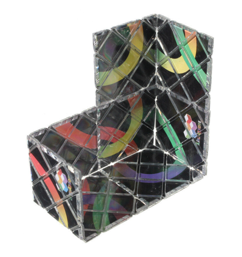 LingAo 8 Panel 3 Ring Black Magic Folding Puzzle Cube. - Truly Yours