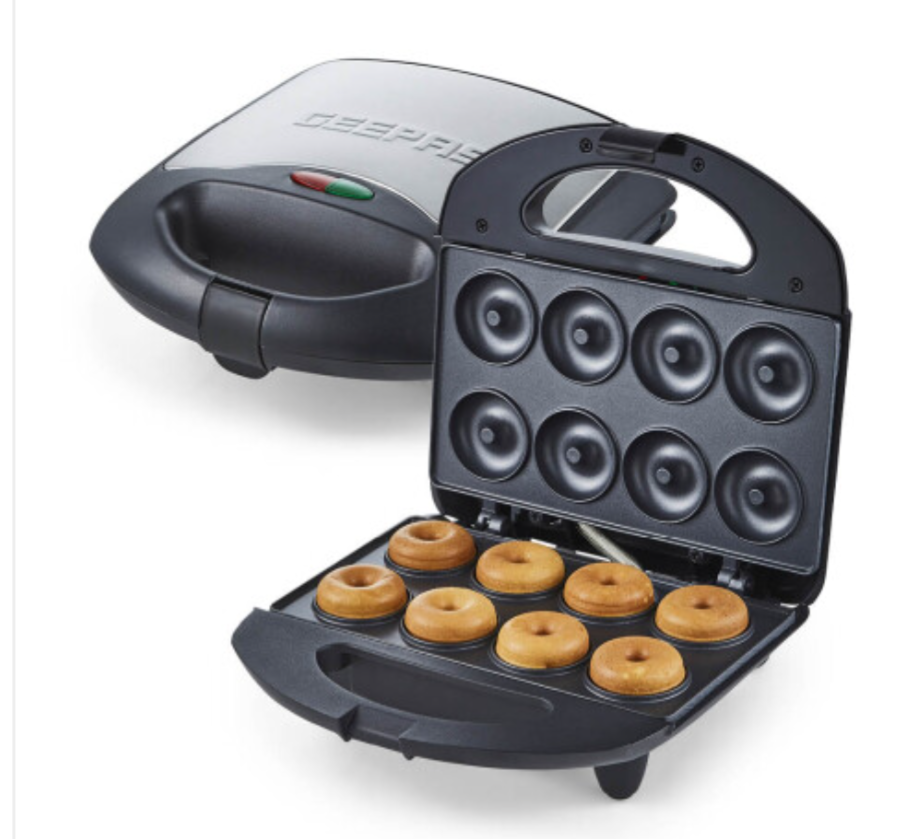 Geepas 750W Doughnut Maker Machine, 8 Hole Donut Maker Non-Stick
