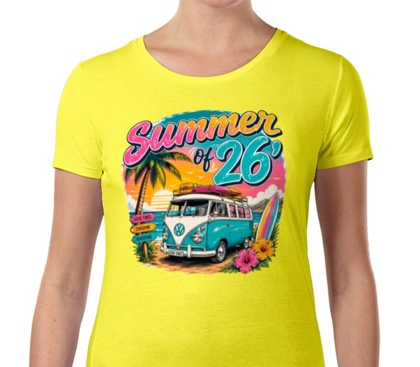 Summer of 26’ Campervan Graphic T-Shirt - 4 Colours