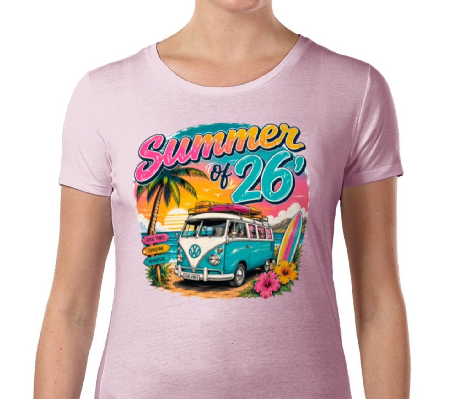 Summer of 26’ Campervan Graphic T-Shirt - 4 Colours - Truly Yours