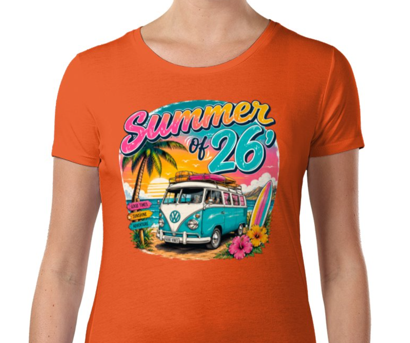 Summer of 26’ Campervan Graphic T-Shirt - 4 Colours - Truly Yours